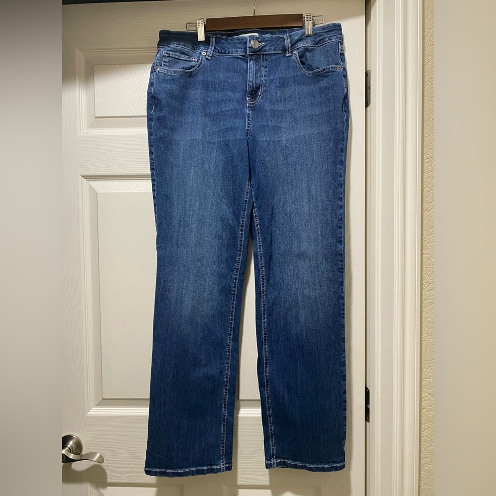 Maurices Women's Dark Blue Straight-Leg Jeans